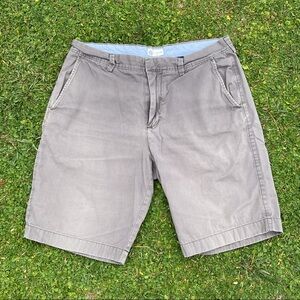 J. Crew Factory Gray Flat Front Casual Shorts 34